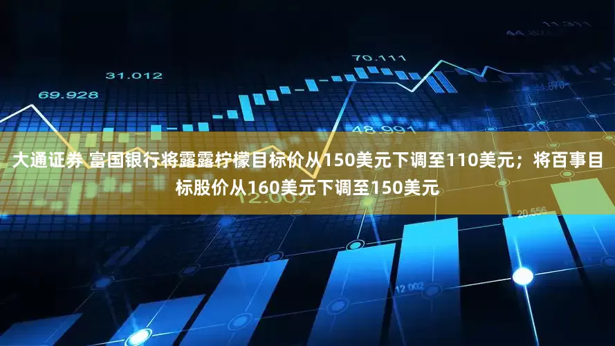 大通证券 富国银行将露露柠檬目标价从150美元下调至110美元；将百事目标股价从160美元下调至150美元